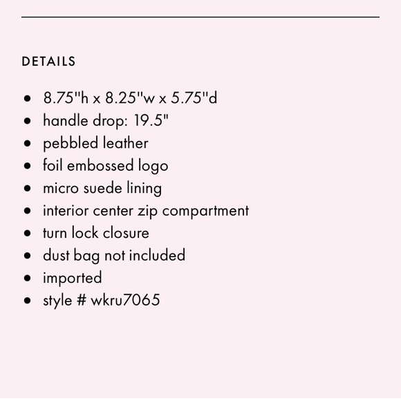 NWT Kate Spade Leather Marti Chevron Bucket XBody - Picture 13 of 15